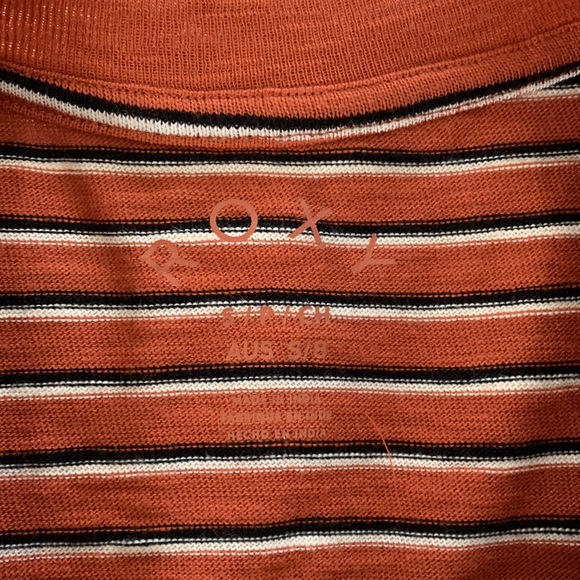 NEVER WORN ROXY STRIPED T SHIRT - Picture 3 of 5